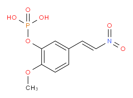 (E)-2-methoxy-5-(2-nitrovinyl)phenyl dihydrogen phosphate