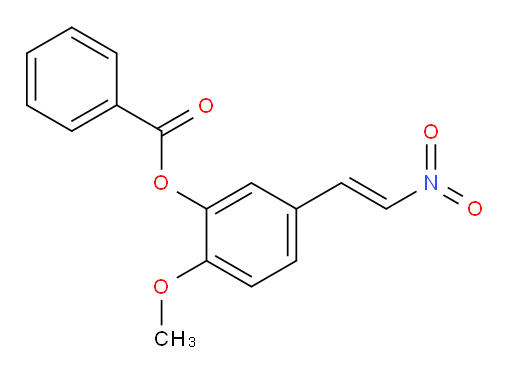 (E)-2-methoxy-5-(2-nitrovinyl)phenyl benzoate