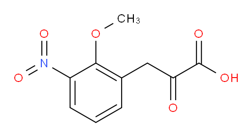 3-(2-methoxy-3-nitrophenyl)-2-oxopropanoic acid