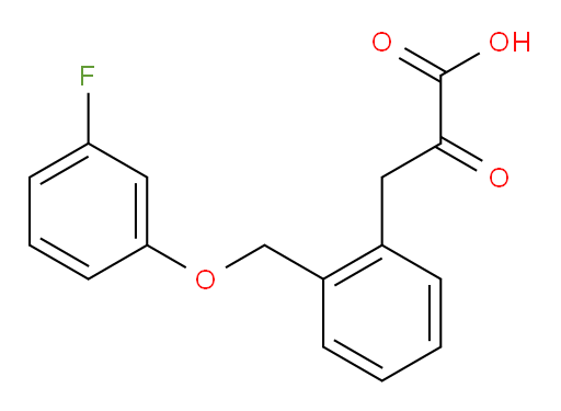 3-(2-((3-fluorophenoxy)methyl)phenyl)-2-oxopropanoic acid
