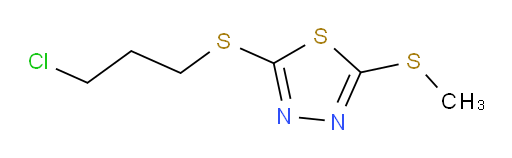 2-((3-chloropropyl)thio)-5-(methylthio)-1,3,4-thiadiazole