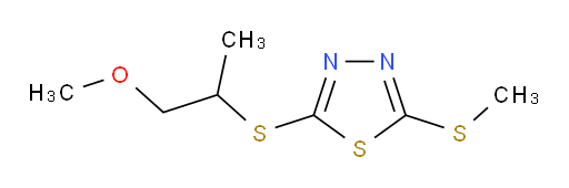2-((1-methoxypropan-2-yl)thio)-5-(methylthio)-1,3,4-thiadiazole