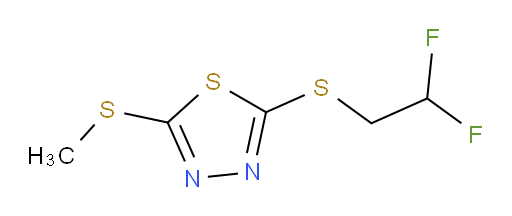2-((2,2-difluoroethyl)thio)-5-(methylthio)-1,3,4-thiadiazole