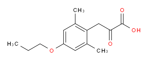 3-(2,6-dimethyl-4-propoxyphenyl)-2-oxopropanoic acid