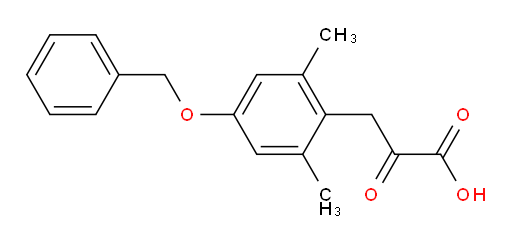 3-(4-(benzyloxy)-2,6-dimethylphenyl)-2-oxopropanoic acid