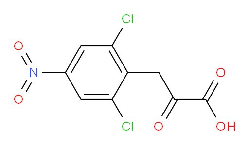 3-(2,6-dichloro-4-nitrophenyl)-2-oxopropanoic acid
