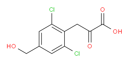 3-(2,6-dichloro-4-(hydroxymethyl)phenyl)-2-oxopropanoic acid