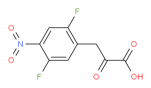 3-(2,5-difluoro-4-nitrophenyl)-2-oxopropanoic acid