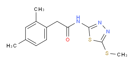 2-(2,4-dimethylphenyl)-N-(5-(methylthio)-1,3,4-thiadiazol-2-yl)acetamide
