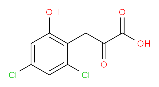 3-(2,4-dichloro-6-hydroxyphenyl)-2-oxopropanoic acid