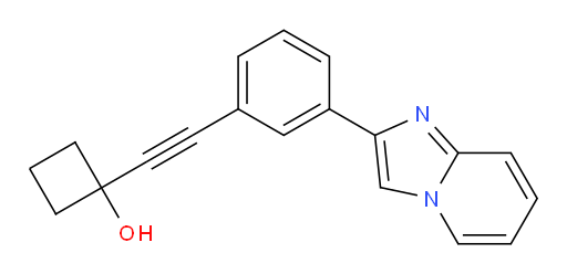 1-((3-(imidazo[1,2-a]pyridin-2-yl)phenyl)ethynyl)cyclobutanol