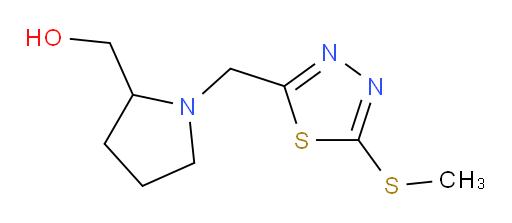 (1-((5-(methylthio)-1,3,4-thiadiazol-2-yl)methyl)pyrrolidin-2-yl)methanol