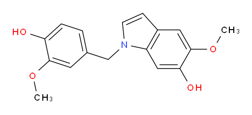 1-(4-hydroxy-3-methoxybenzyl)-5-methoxy-1H-indol-6-ol