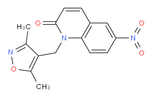 1-((3,5-dimethylisoxazol-4-yl)methyl)-6-nitroquinolin-2(1H)-one