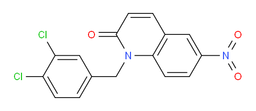 1-(3,4-dichlorobenzyl)-6-nitroquinolin-2(1H)-one