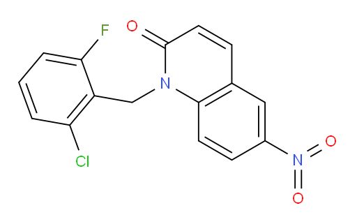 1-(2-chloro-6-fluorobenzyl)-6-nitroquinolin-2(1H)-one