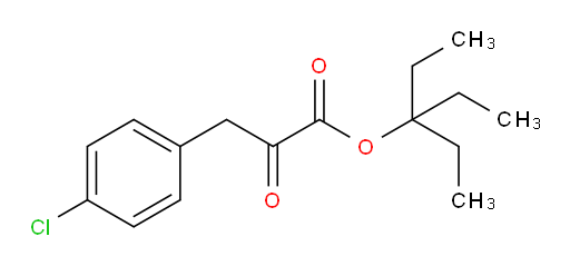 3-ethylpentan-3-yl 3-(4-chlorophenyl)-2-oxopropanoate