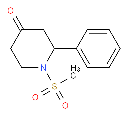 1-(methylsulfonyl)-2-phenylpiperidin-4-one