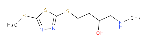 1-(methylamino)-4-((5-(methylthio)-1,3,4-thiadiazol-2-yl)thio)butan-2-ol