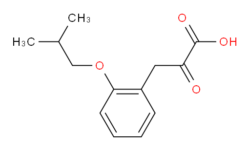 3-(2-isobutoxyphenyl)-2-oxopropanoic acid