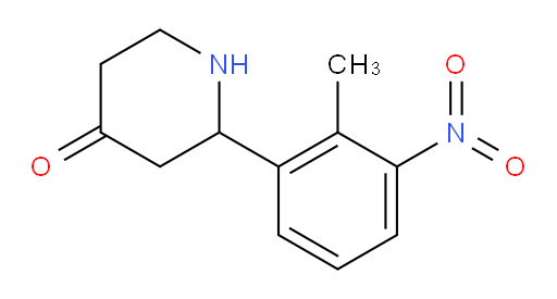 2-(2-methyl-3-nitrophenyl)piperidin-4-one
