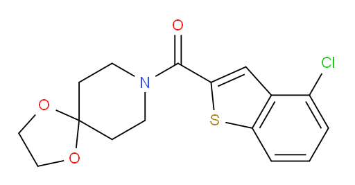 (4-chlorobenzo[b]thiophen-2-yl)(1,4-dioxa-8-azaspiro[4.5]decan-8-yl)methanone