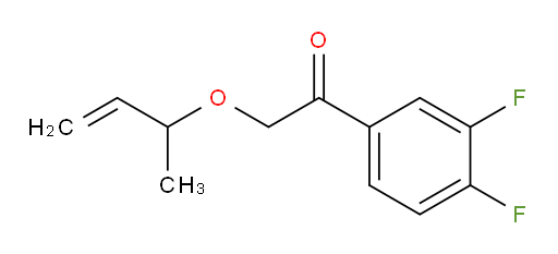 2-(but-3-en-2-yloxy)-1-(3,4-difluorophenyl)ethanone