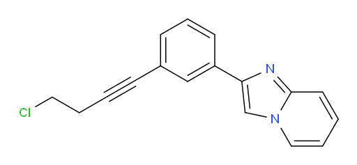 2-(3-(4-chlorobut-1-yn-1-yl)phenyl)imidazo[1,2-a]pyridine
