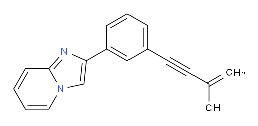 2-(3-(3-methylbut-3-en-1-yn-1-yl)phenyl)imidazo[1,2-a]pyridine