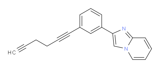 2-(3-(hexa-1,5-diyn-1-yl)phenyl)imidazo[1,2-a]pyridine