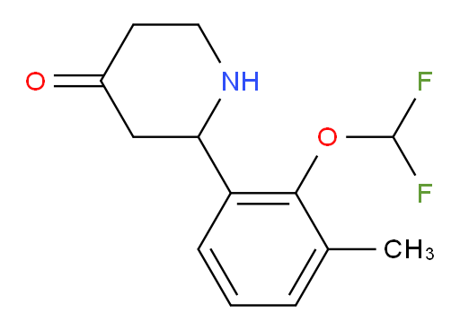 2-(2-(difluoromethoxy)-3-methylphenyl)piperidin-4-one