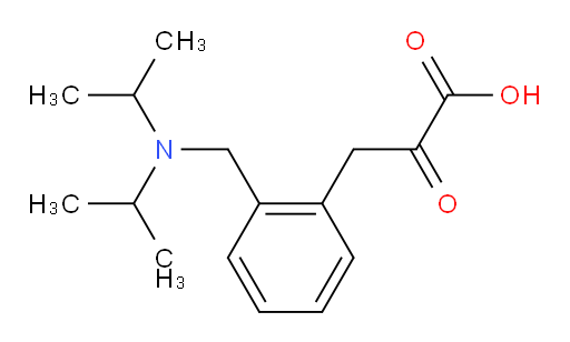 3-(2-((diisopropylamino)methyl)phenyl)-2-oxopropanoic acid