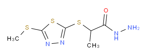 2-((5-(methylthio)-1,3,4-thiadiazol-2-yl)thio)propanehydrazide