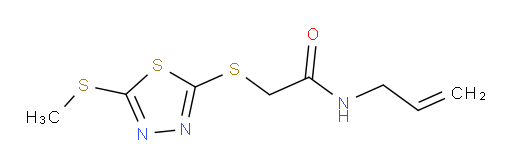N-allyl-2-((5-(methylthio)-1,3,4-thiadiazol-2-yl)thio)acetamide