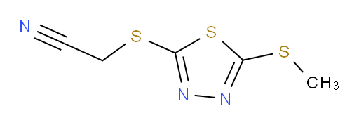 2-((5-(methylthio)-1,3,4-thiadiazol-2-yl)thio)acetonitrile
