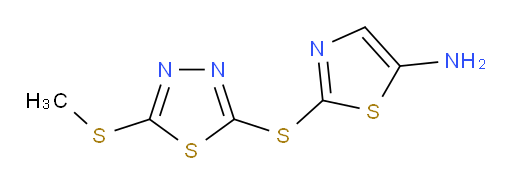 2-((5-(methylthio)-1,3,4-thiadiazol-2-yl)thio)thiazol-5-amine