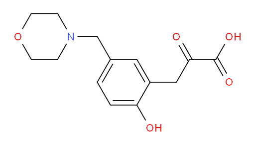 3-(2-hydroxy-5-(morpholinomethyl)phenyl)-2-oxopropanoic acid