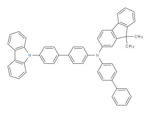 N-(4'-(9H-carbazol-9-yl)-[1,1'-biphenyl]-4-yl)-N-([1,1'-biphenyl]-4-yl)-9,9-dimethyl-9H-fluoren-2-amine