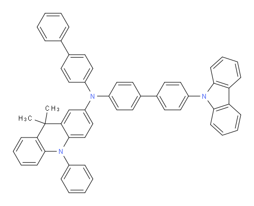N-(4'-(9H-carbazol-9-yl)-[1,1'-biphenyl]-4-yl)-N-([1,1'-biphenyl]-4-yl)-9,9-dimethyl-10-phenyl-9,10-dihydroacridin-2-amine