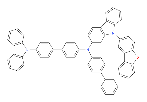N-(4'-(9H-carbazol-9-yl)-[1,1'-biphenyl]-4-yl)-N-([1,1'-biphenyl]-4-yl)-9-(dibenzo[b,d]furan-2-yl)-9H-carbazol-2-amine