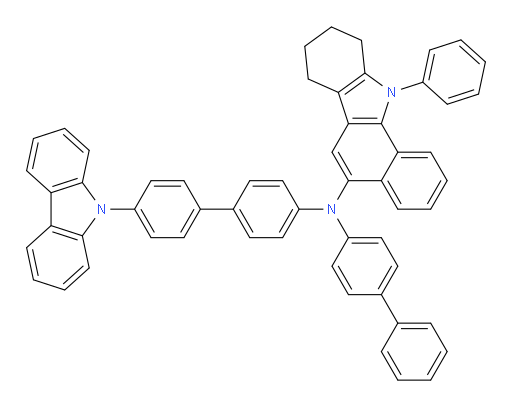 N-(4'-(9H-carbazol-9-yl)-[1,1'-biphenyl]-4-yl)-N-([1,1'-biphenyl]-4-yl)-11-phenyl-8,9,10,11-tetrahydro-7H-benzo[a]carbazol-5-amine
