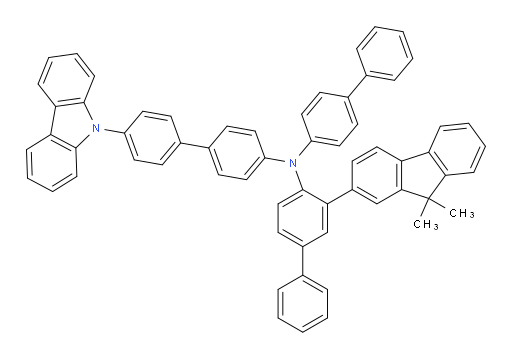 N-(4'-(9H-carbazol-9-yl)-[1,1'-biphenyl]-4-yl)-N-([1,1'-biphenyl]-4-yl)-3-(9,9-dimethyl-9H-fluoren-2-yl)-[1,1'-biphenyl]-4-amine