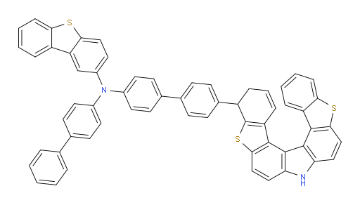 N-([1,1'-biphenyl]-4-yl)-N-(4'-(8,9-dihydro-4H-benzo[4,5]thieno[2,3-c]benzo[4,5]thieno[3,2-g]carbazol-8-yl)-[1,1'-biphenyl]-4-yl)dibenzo[b,d]thiophen-2-amine