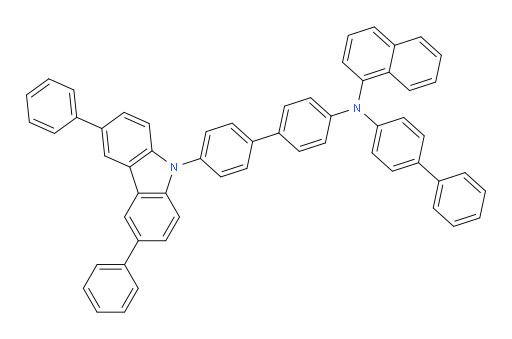 N-([1,1'-biphenyl]-4-yl)-N-(4'-(3,6-diphenyl-9H-carbazol-9-yl)-[1,1'-biphenyl]-4-yl)naphthalen-1-amine