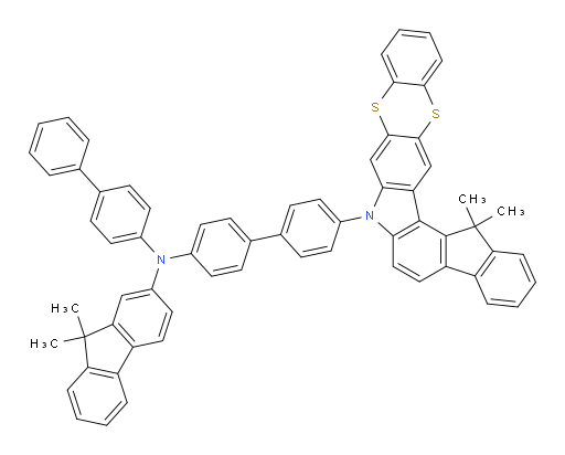 N-([1,1'-biphenyl]-4-yl)-N-(4'-(16,16-dimethylbenzo[5,6][1,4]dithiino[2,3-b]indeno[2,1-g]carbazol-7(16H)-yl)-[1,1'-biphenyl]-4-yl)-9,9-dimethyl-9H-fluoren-2-amine