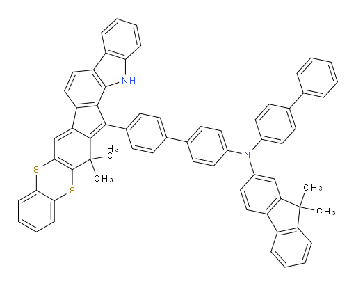 N-([1,1'-biphenyl]-4-yl)-N-(4'-(15,15-dimethyl-1,15-dihydrobenzo[5',6'][1,4]dithiino[2',3':5,6]indeno[2,1-a]carbazol-16-yl)-[1,1'-biphenyl]-4-yl)-9,9-dimethyl-9H-fluoren-2-amine