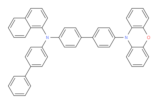 N-(4'-(10H-phenoxazin-10-yl)-[1,1'-biphenyl]-4-yl)-N-([1,1'-biphenyl]-4-yl)naphthalen-1-amine