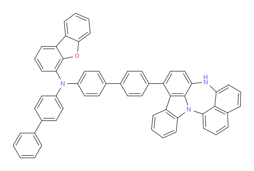 N-(4'-(4H-naphtho[1',8':5,6,7][1,4]diazepino[3,2,1-jk]carbazol-7-yl)-[1,1'-biphenyl]-4-yl)-N-([1,1'-biphenyl]-4-yl)dibenzo[b,d]furan-4-amine