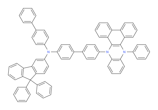 N-([1,1'-biphenyl]-4-yl)-9,9-diphenyl-N-(4'-(14-phenyldibenzo[a,c]phenazin-9(14H)-yl)-[1,1'-biphenyl]-4-yl)-9H-fluoren-3-amine