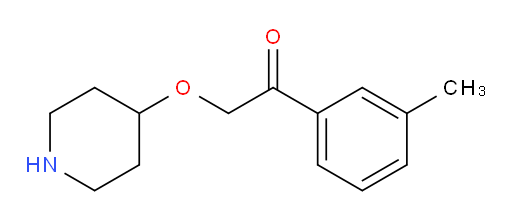 2-(piperidin-4-yloxy)-1-(m-tolyl)ethanone